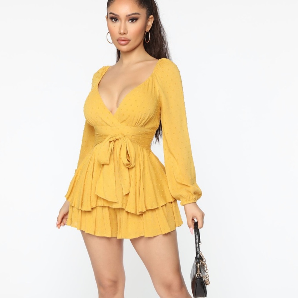 Yellow/mustard romper